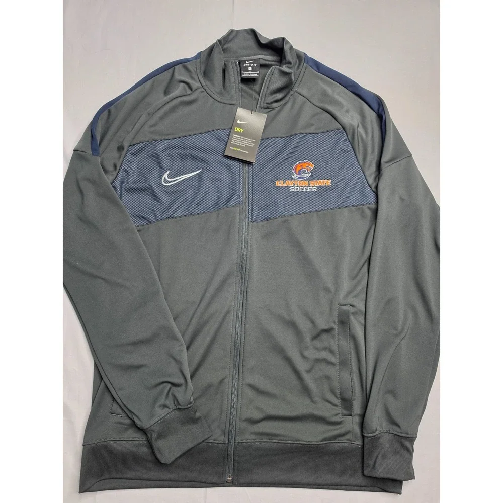 Nike Dri-Fit Clayton State Soccer Jacket Men's Large Navy Gray Academy Pro NWT